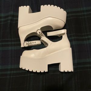 Dolls Kill Class Act Platform Mary Jane Shoes 6